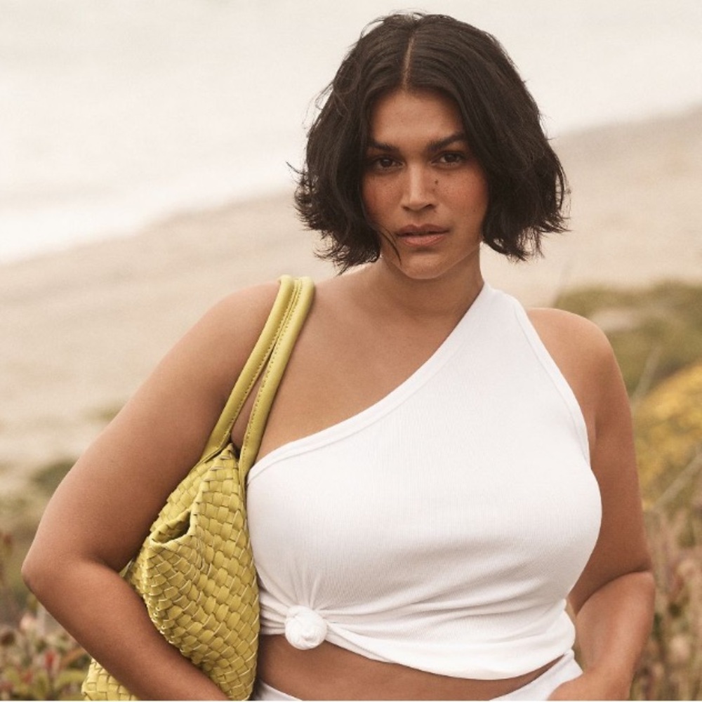 Zeda ribbed One shoulder tank *